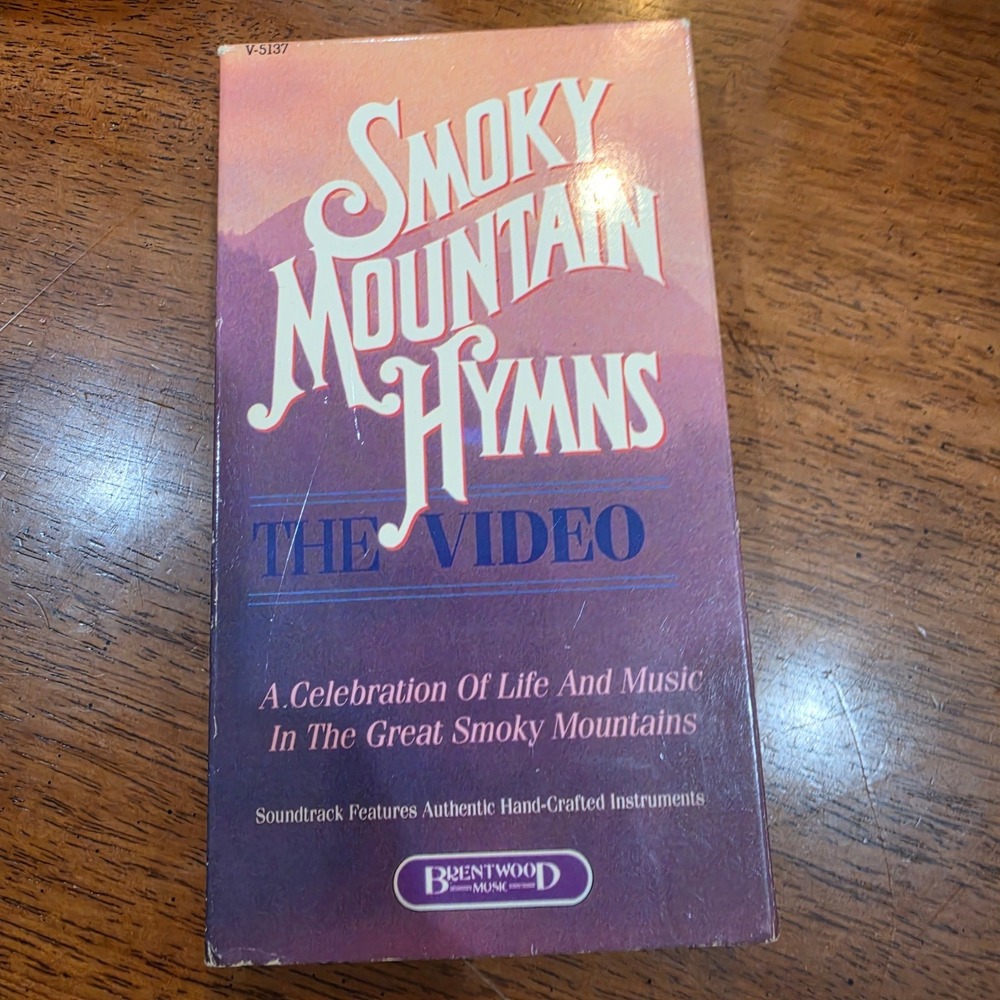 Brentwood Smoky Mountain Hymns VHS NTSC Purple Excellent V-5137 Religious Video